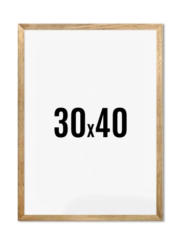 Rama dębowa 30x40 cm do zdjęć i plakatów