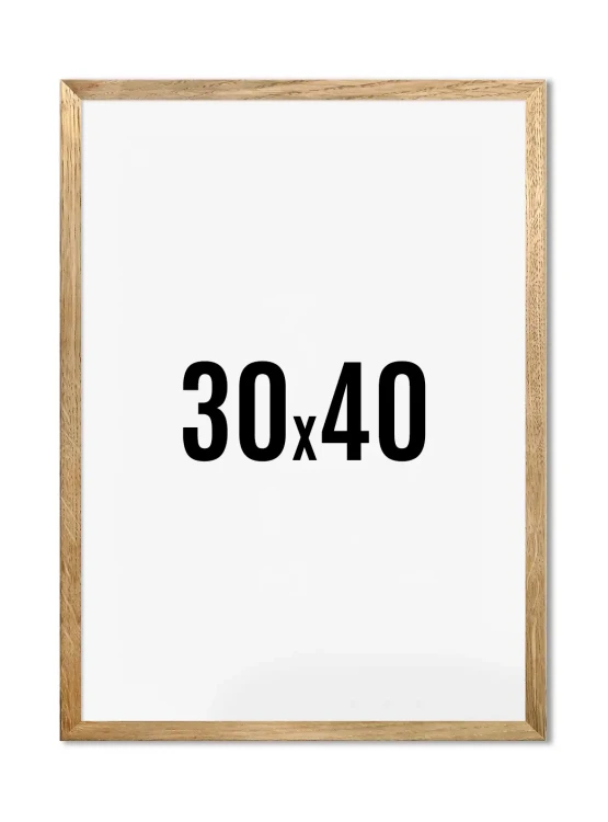 Rama dębowa 30x40 cm do zdjęć i plakatów