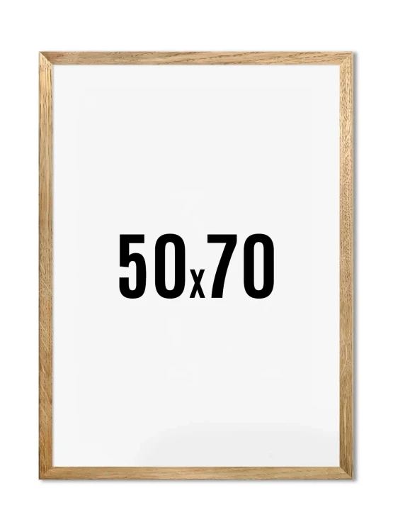 Rama dębowa 50x70 cm do zdjęć i plakatów